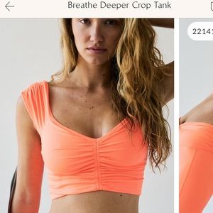 Free People Breathe Deeper Crop Tank